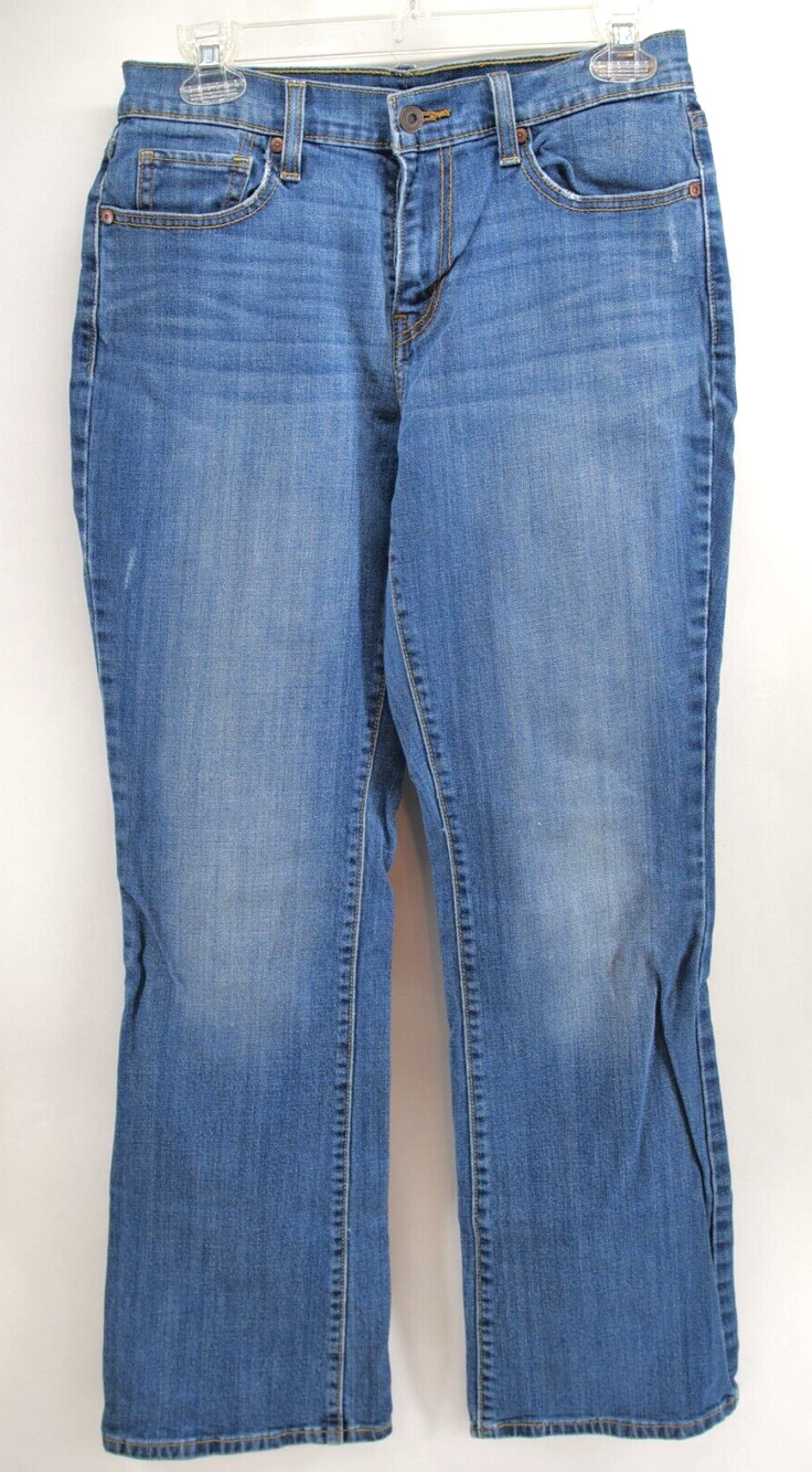 LEVIS 515 Womens Bootcut Blue Jeans 5 Pocket Belted Size See Measurement 29x30